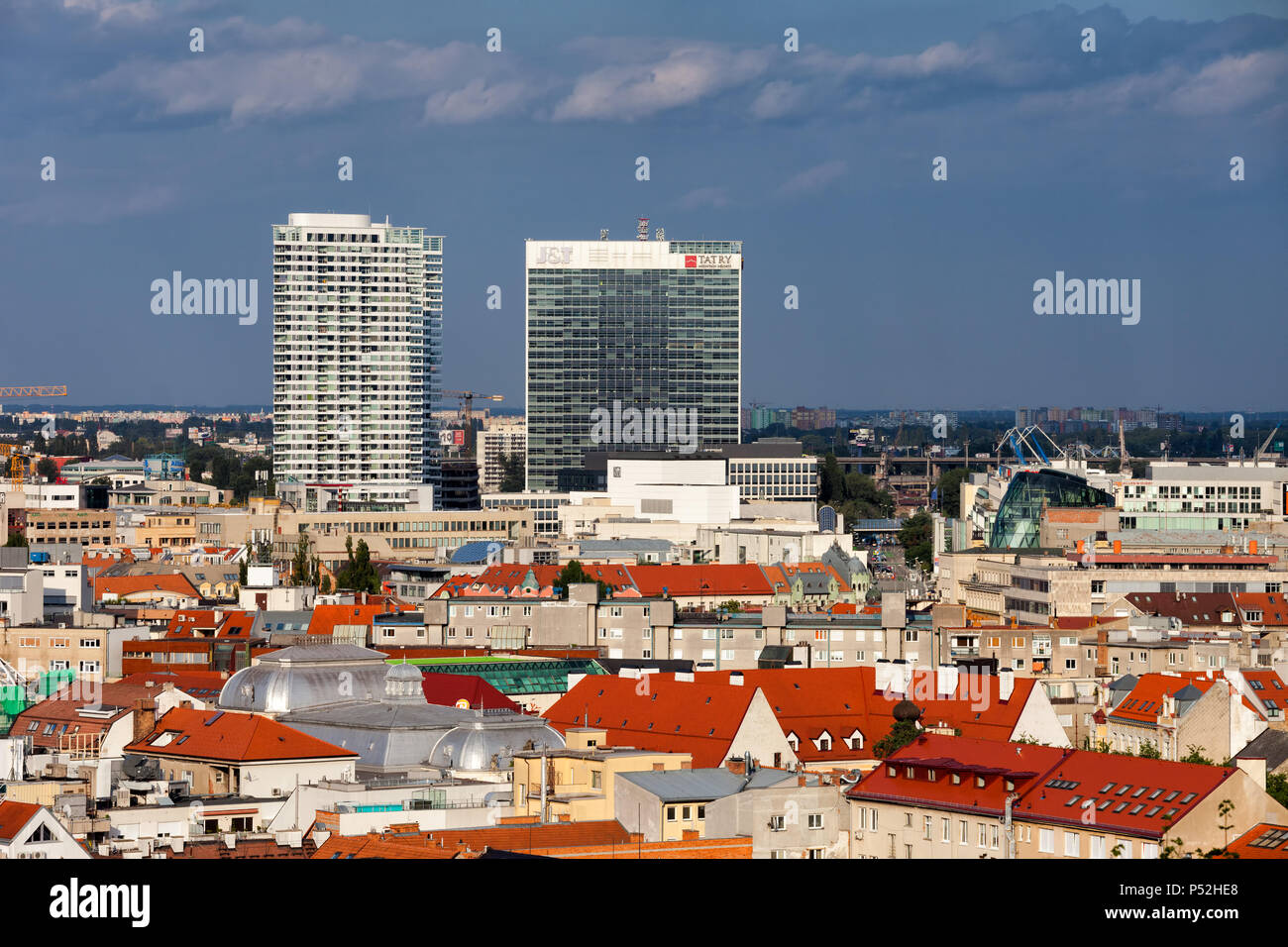 La Slovaquie, Bratislava, sur la capitale, ville, paysage urbain Banque D'Images