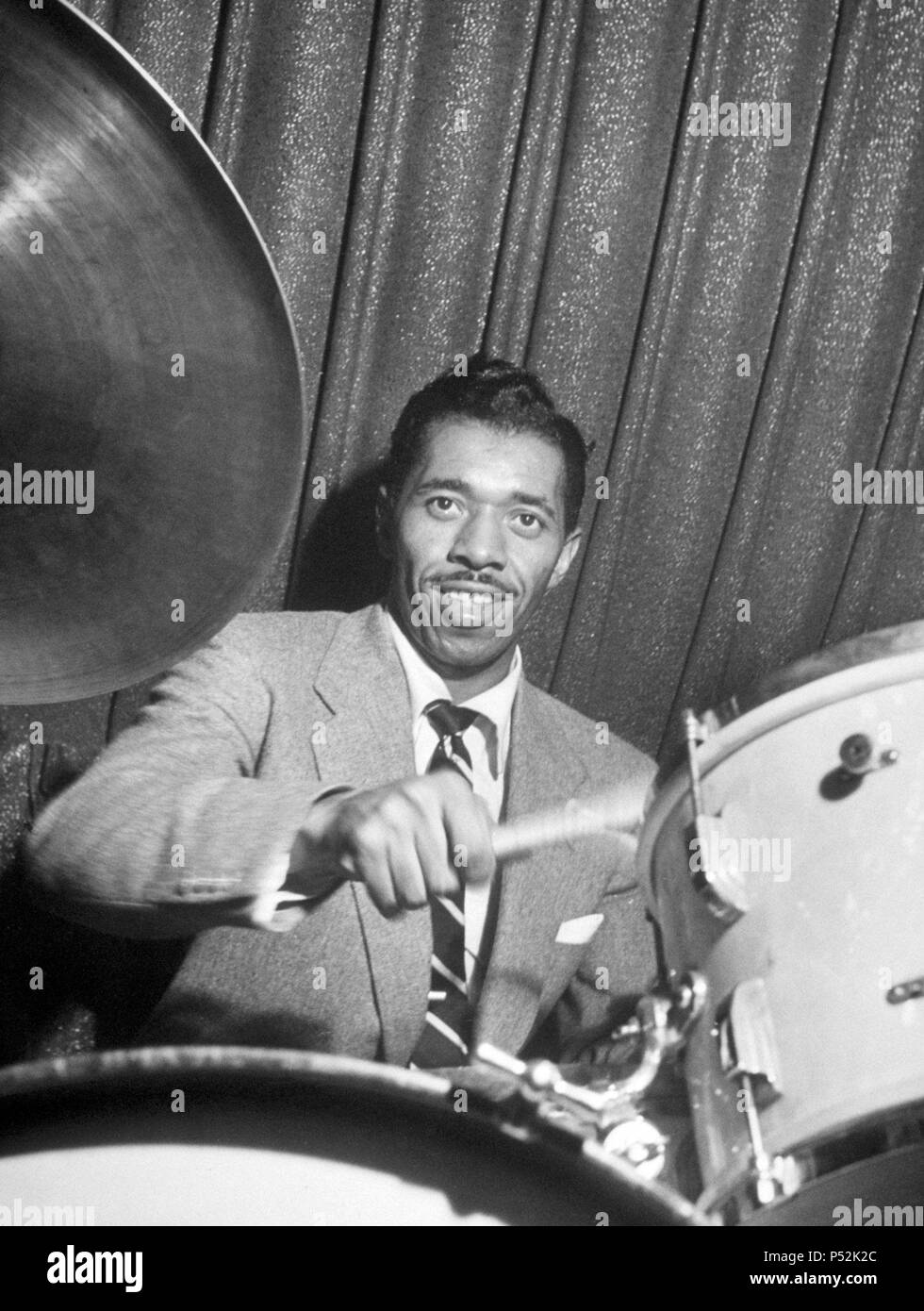Batteur Philly Joe Jones. Banque D'Images