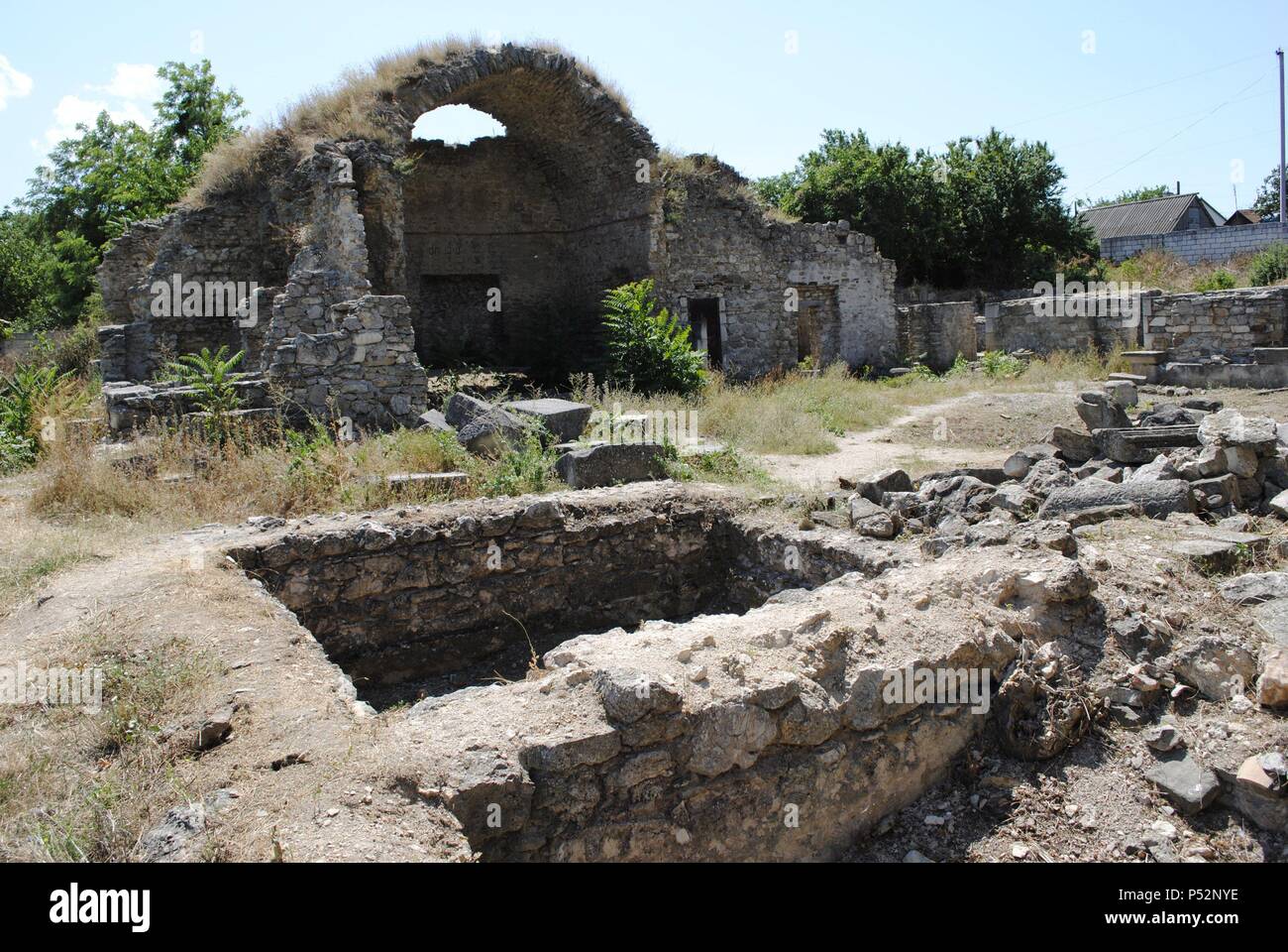 L'Ukraine. République autonome de Crimée. L'Krym. Les Madrasah de Eski Kirim. 1332. Banque D'Images