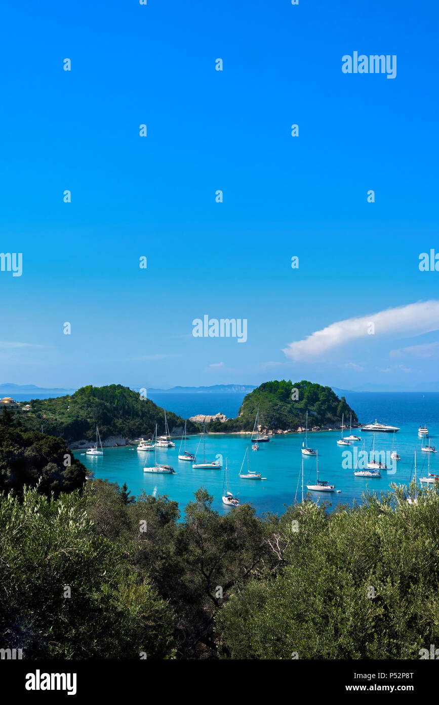 Lakka Bay, Paxos. Banque D'Images