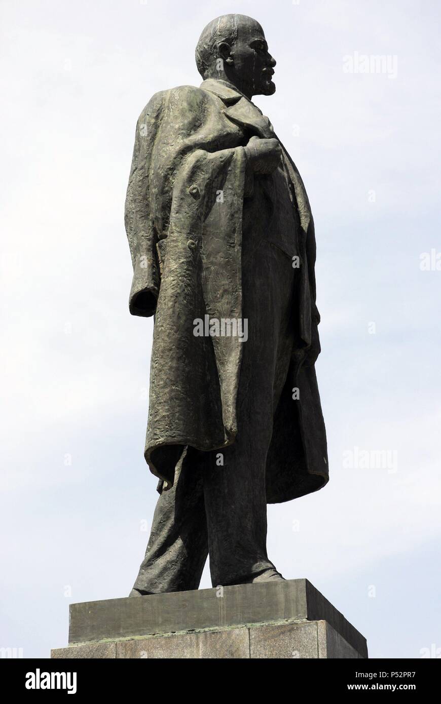 L'Ukraine. République autonome de Crimée. Kertch. Vladimir Lénine (1870-1924). Révolutionnaire et homme politique russe. Statue. Banque D'Images