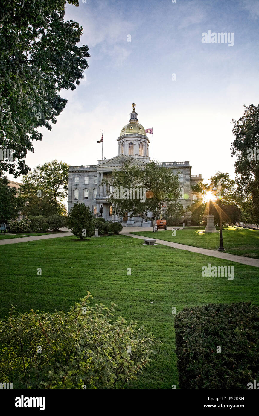 La capitale de l'État du New Hampshire, à Concord. Banque D'Images
