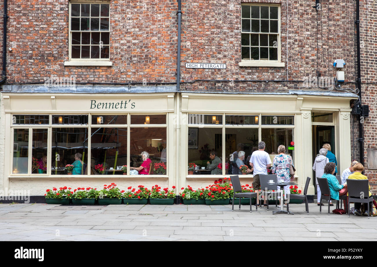 Bennett's Cafe & Bistro, York, Angleterre, Royaume-Uni. Banque D'Images