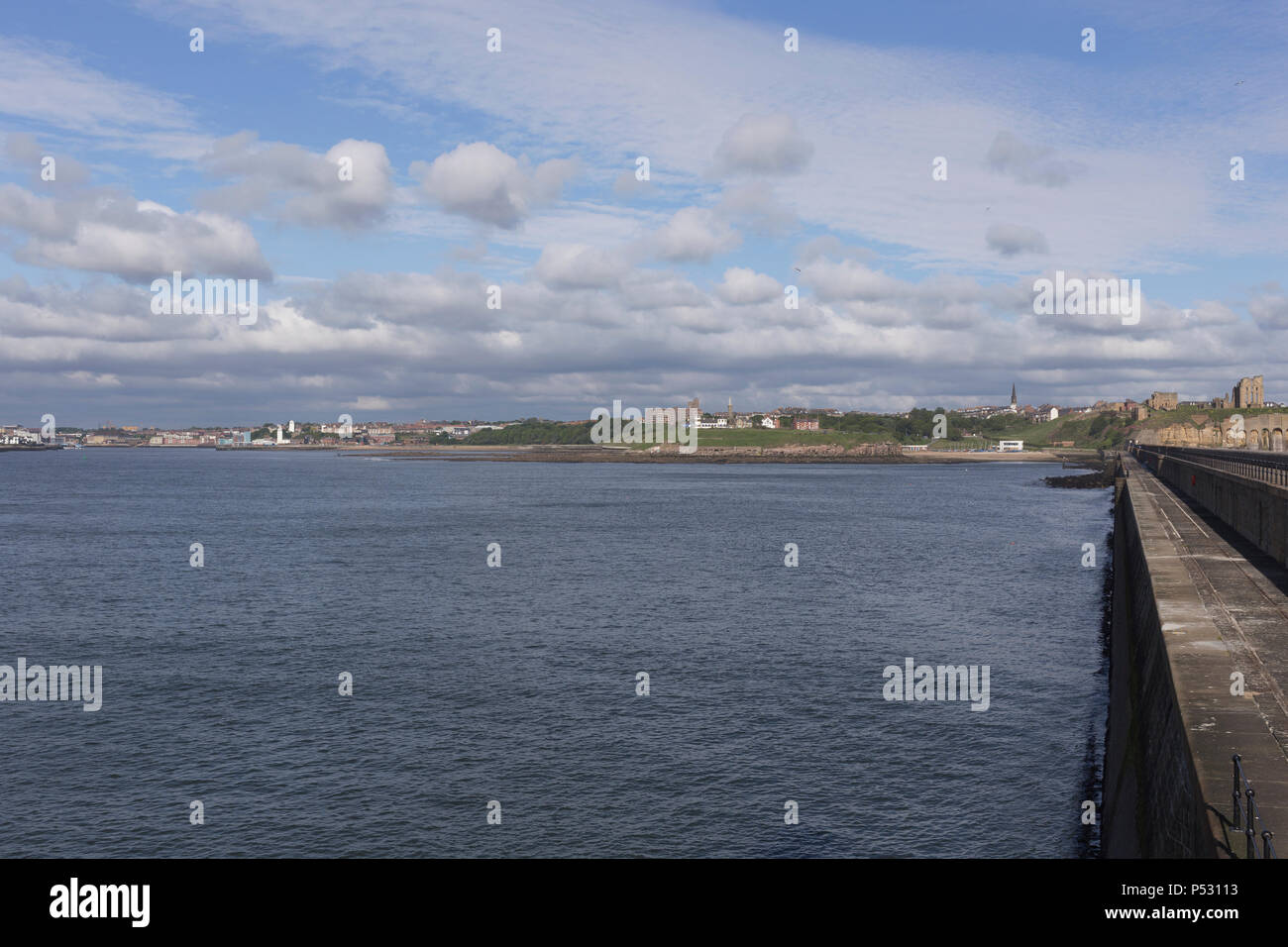 North Shields et Tynemouth riverfront Banque D'Images