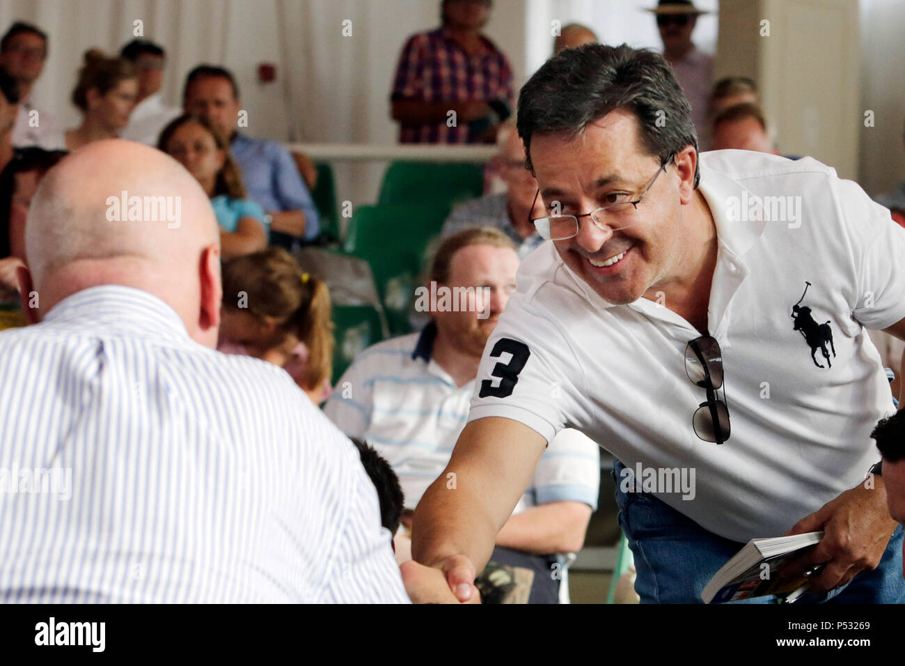 Iffezheim, Bade-Wurtemberg, Allemagne - Markus Jooste, Manager et ancien PDG de Steinhoff International Holdings Banque D'Images