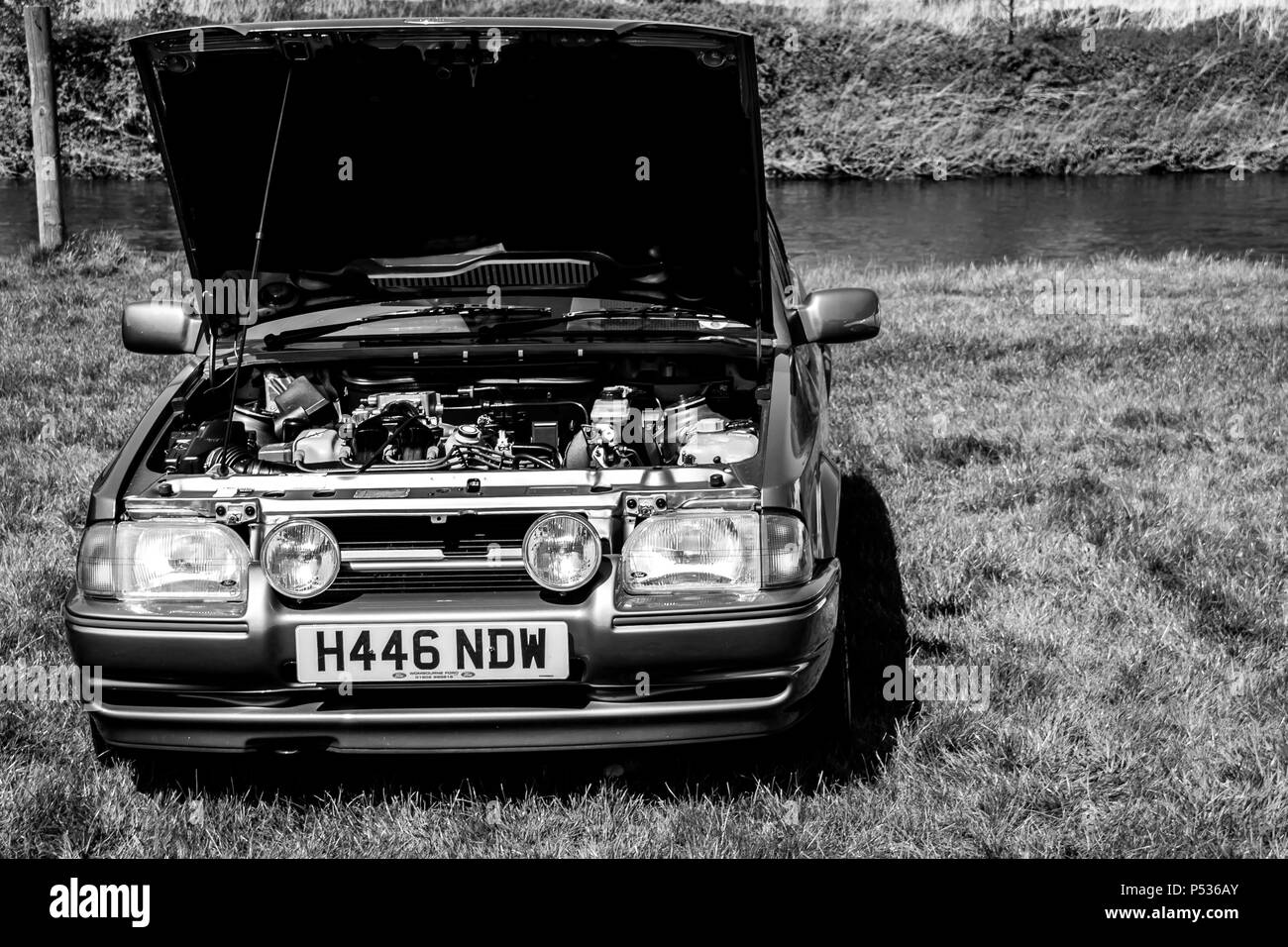 Un rétro Lancia voiture de sport. Banque D'Images