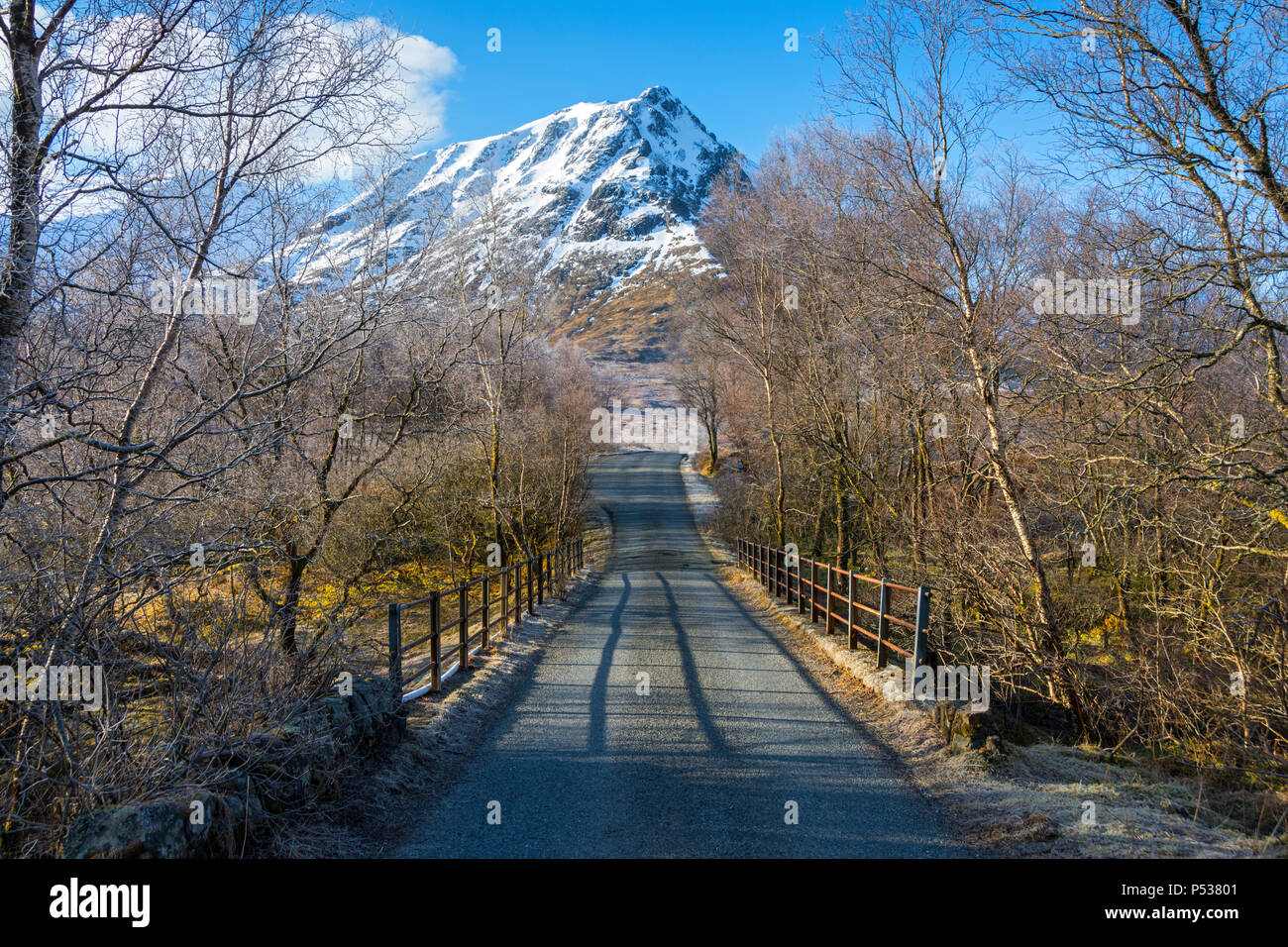 Crèise Sròn na du Glen Etive road, Rannoch Moor, région des Highlands, Ecosse, Royaume-Uni Banque D'Images