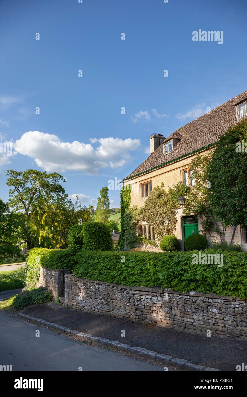 Le joli village de Cotswold abattage supérieur, Gloucestershire, Angleterre. Banque D'Images