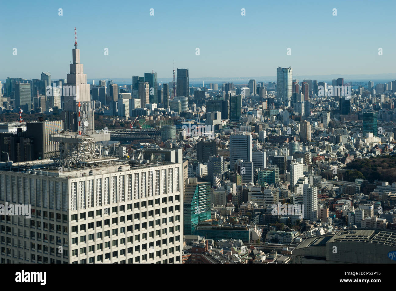 Tokyo, Japon, ville panorama de Tokyo Banque D'Images