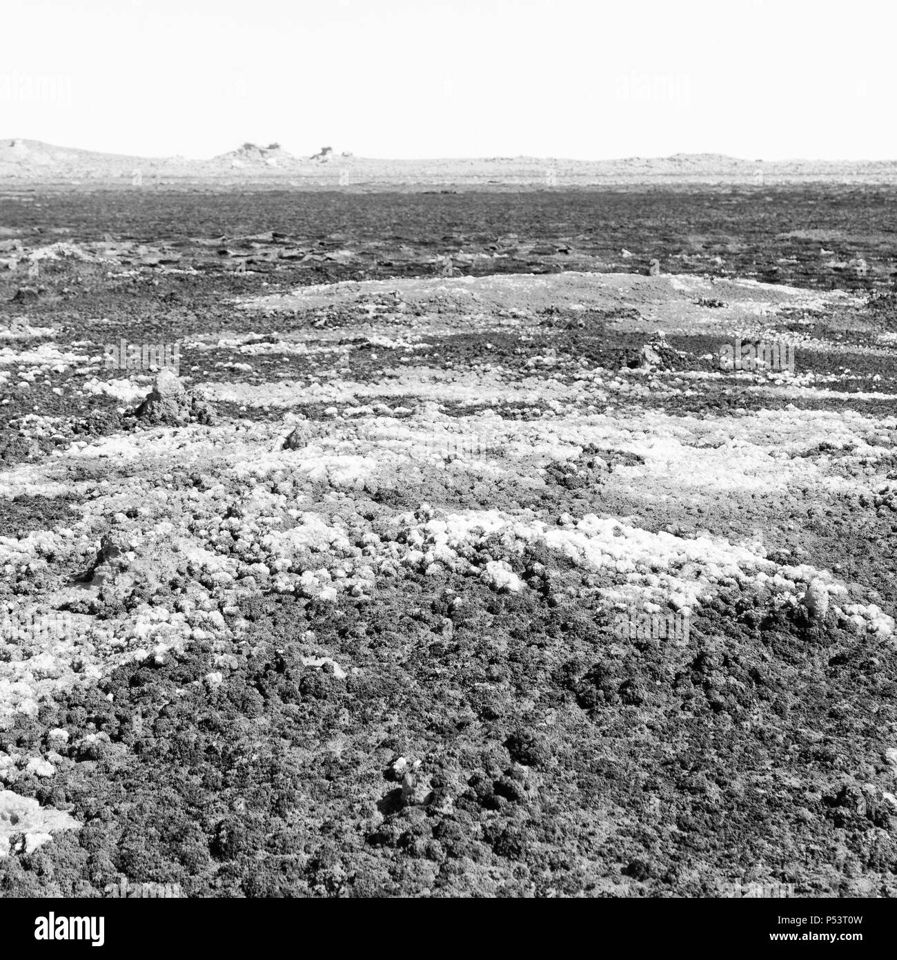 Dans l'Afrique de l'Éthiopie de danakil dépression volcanique de soufre de l'acide et le lac dallol comme dans mars Banque D'Images
