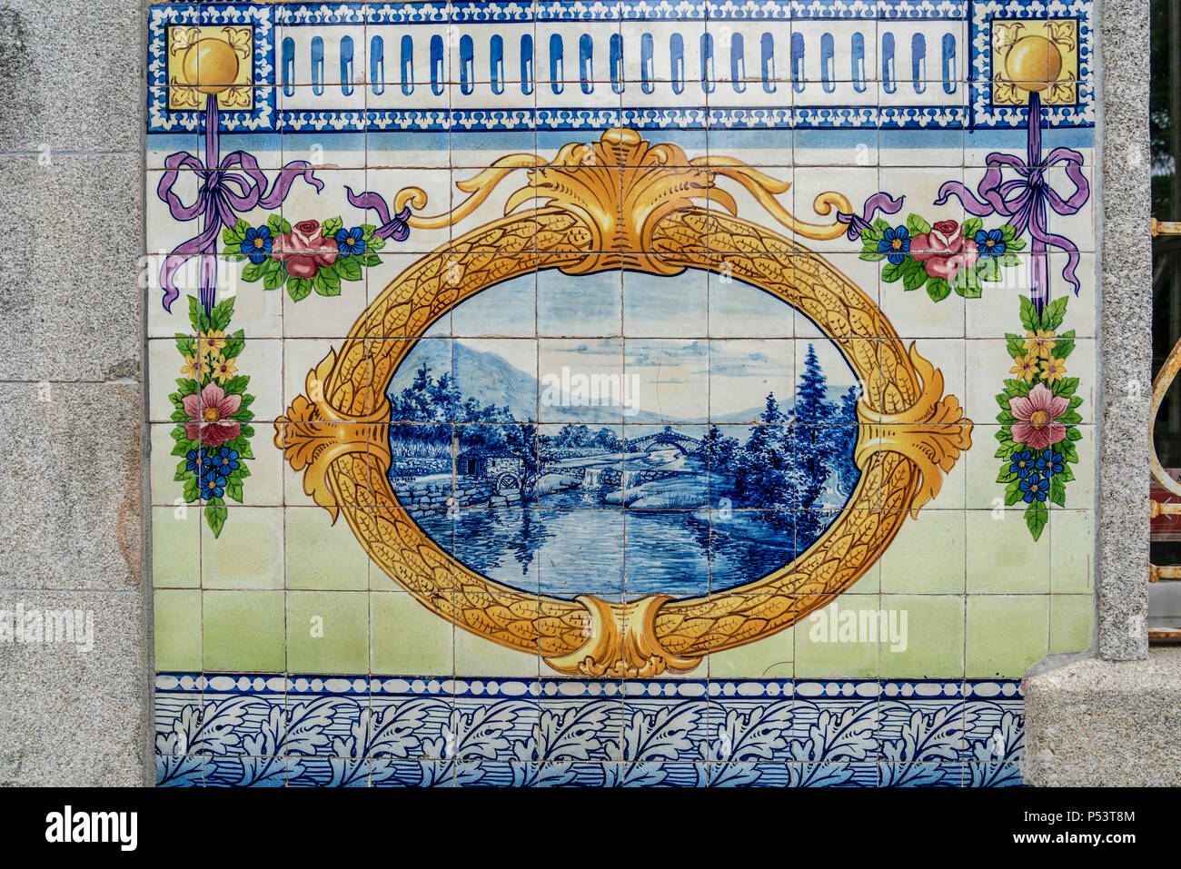 Quinta da Boeira, Azulejo, Vila Nova de Gaia, Porto, Portugal, Porto, Portugal Banque D'Images