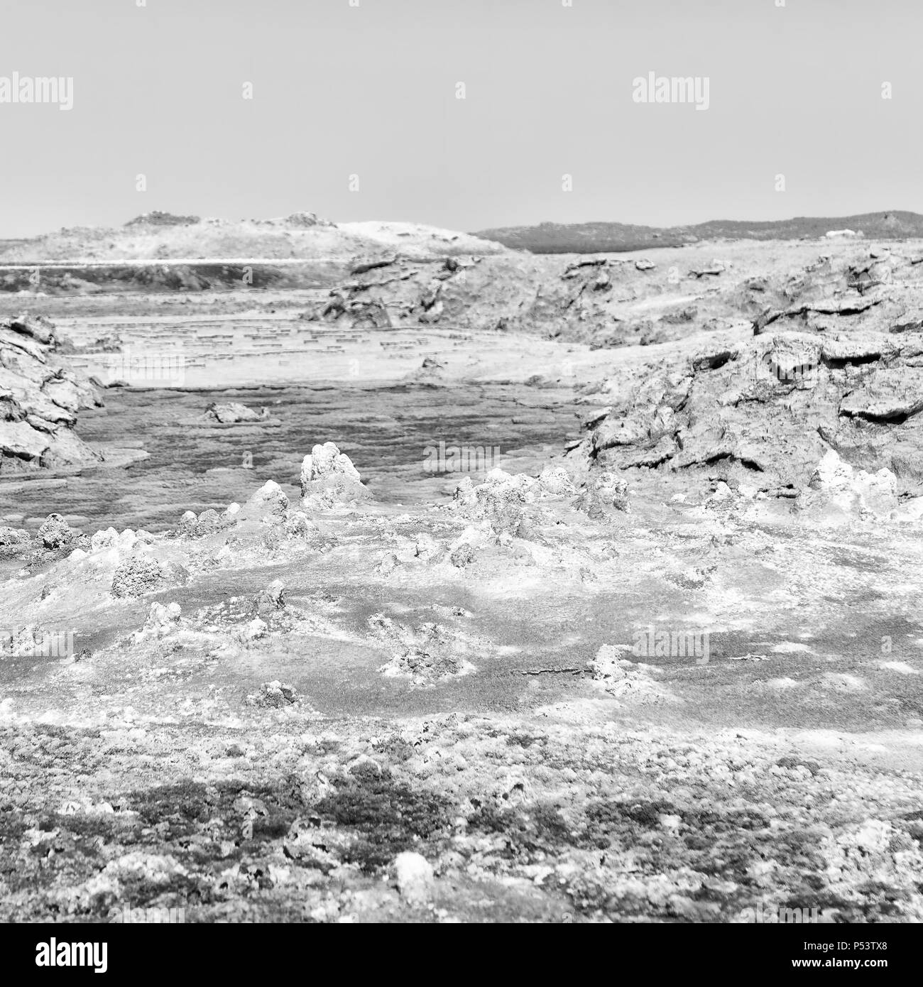 Dans l'Afrique de l'Éthiopie de danakil dépression volcanique de dallol Banque D'Images