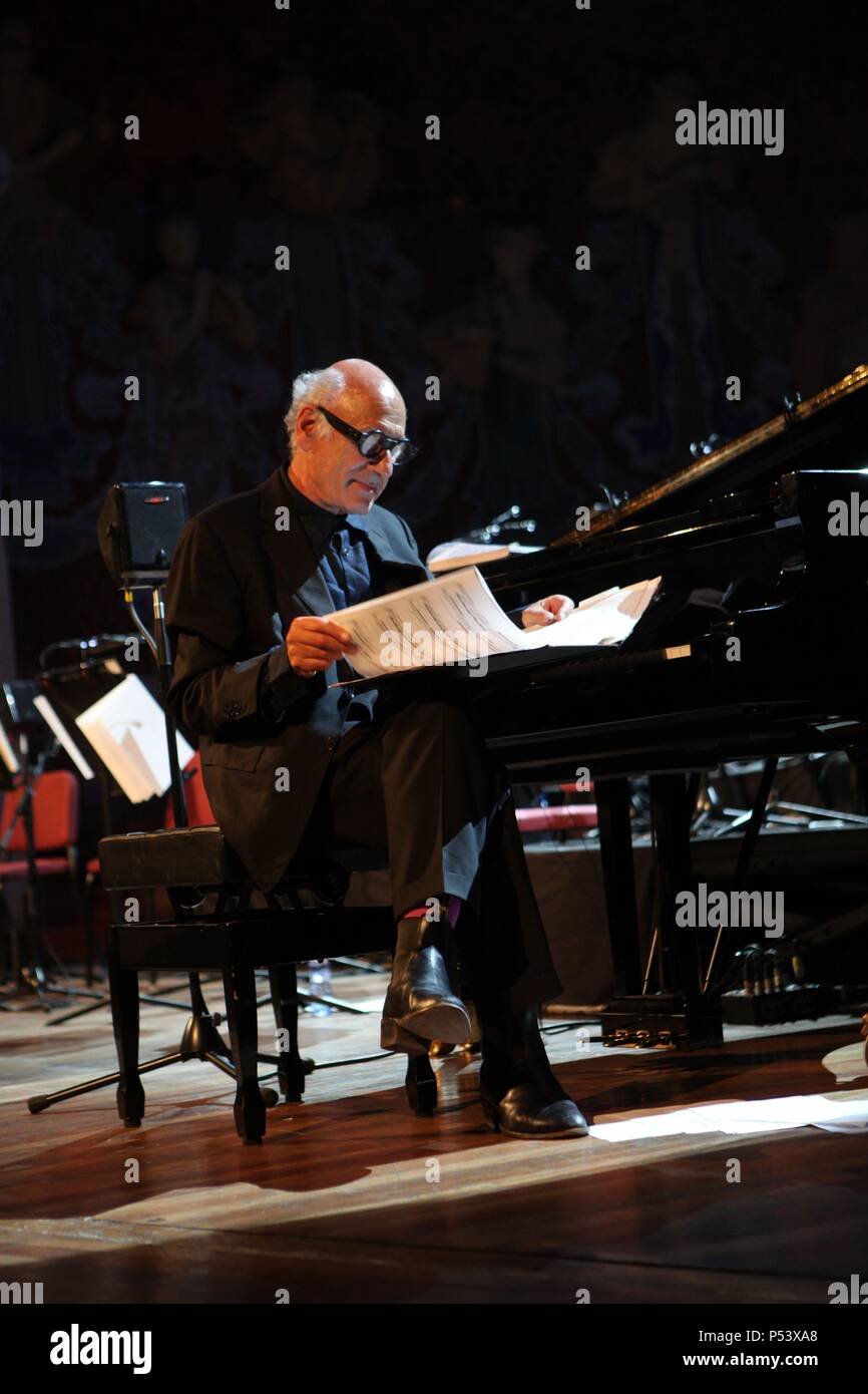 Michael Nyman en el festival Mil.leni 2012. Palau de la Música. Barcelone. Banque D'Images