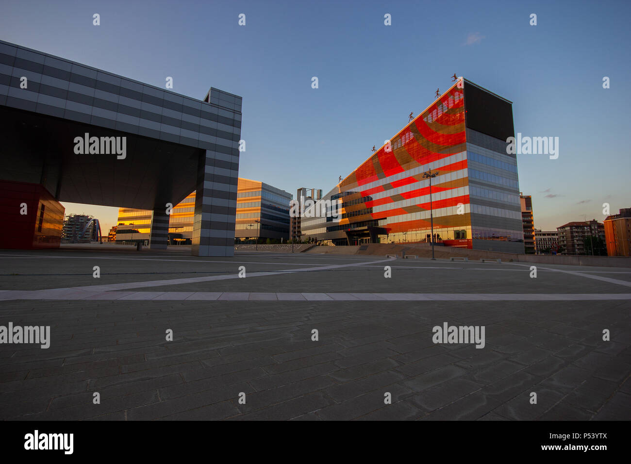 Casa MIlan, dans le nouveau quartier Portello, Milan, Lombardie, Italie Banque D'Images