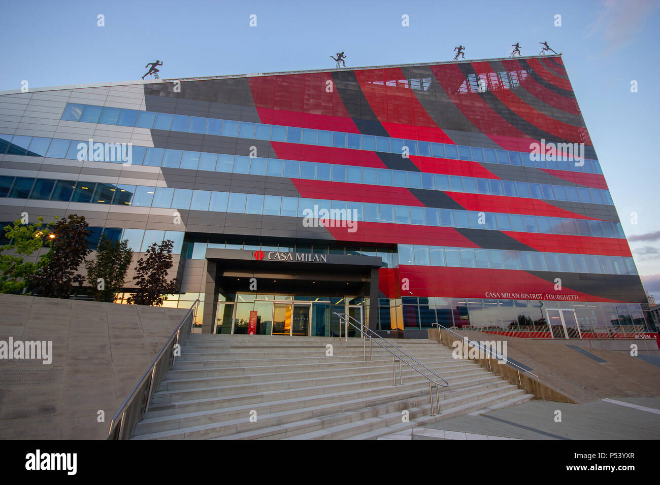 Casa MIlan, dans le nouveau quartier Portello, Milan, Lombardie, Italie Banque D'Images