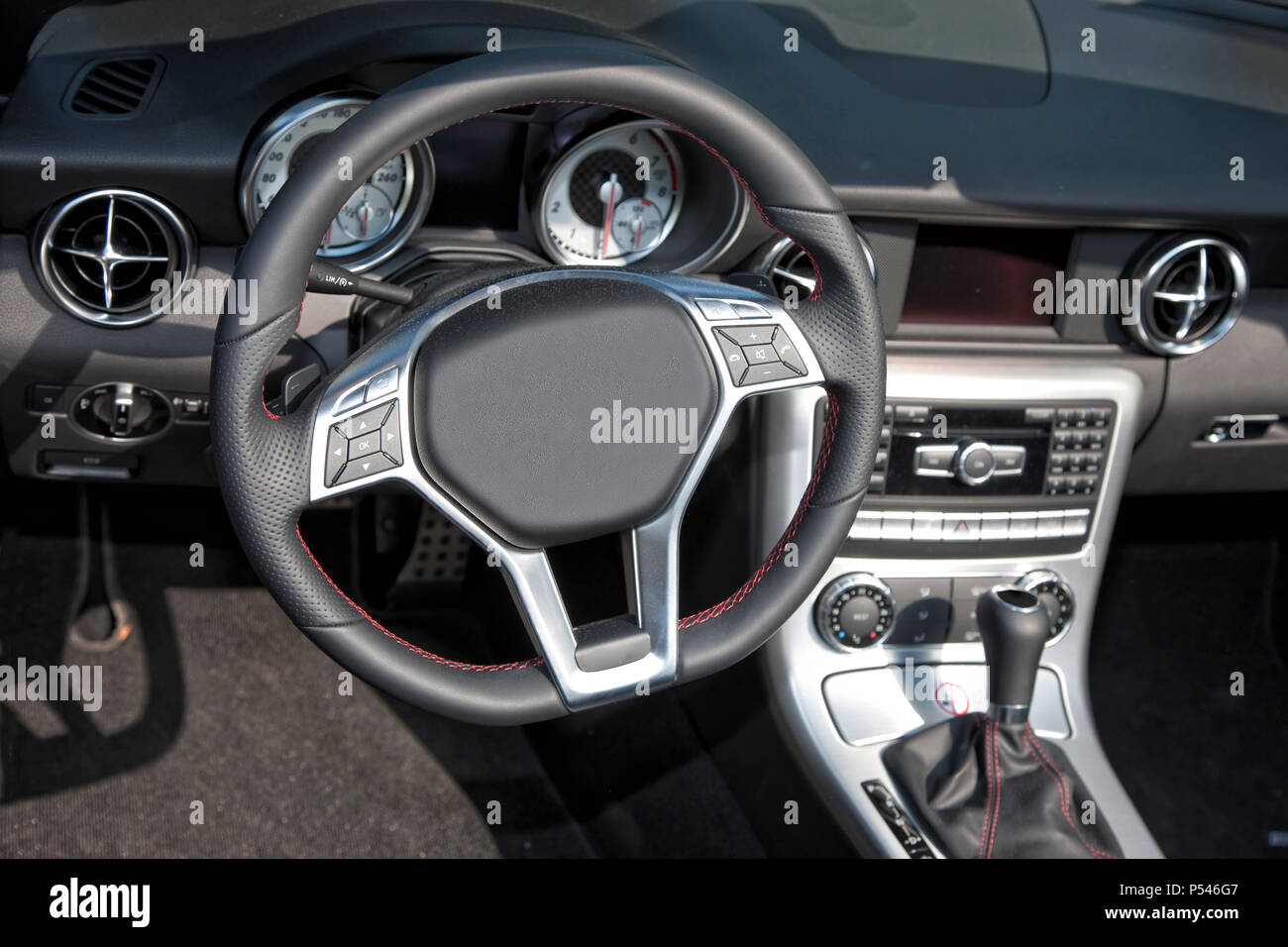 Intérieur de voiture Banque D'Images