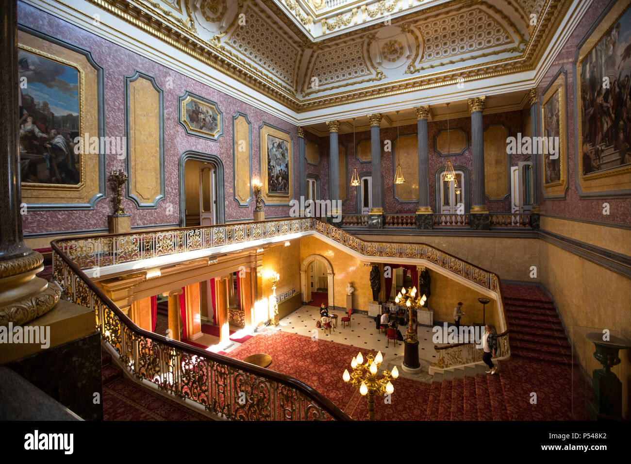 Le Secrétaire général de l'OTAN, Jens Stoltenberg a donné une adresse pré-sommet le jeudi 21 juin 2018 à Lancaster House à Londres, Angleterre, RU Banque D'Images