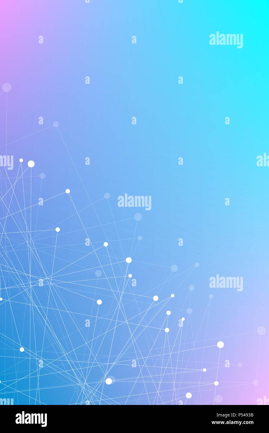 Arrière-plan vertical bleu violet géométrique des triangles volants. Triangles connectés. Plexus. Toile de fond de votre conception. Vector illustration. EPS 10 Illustration de Vecteur