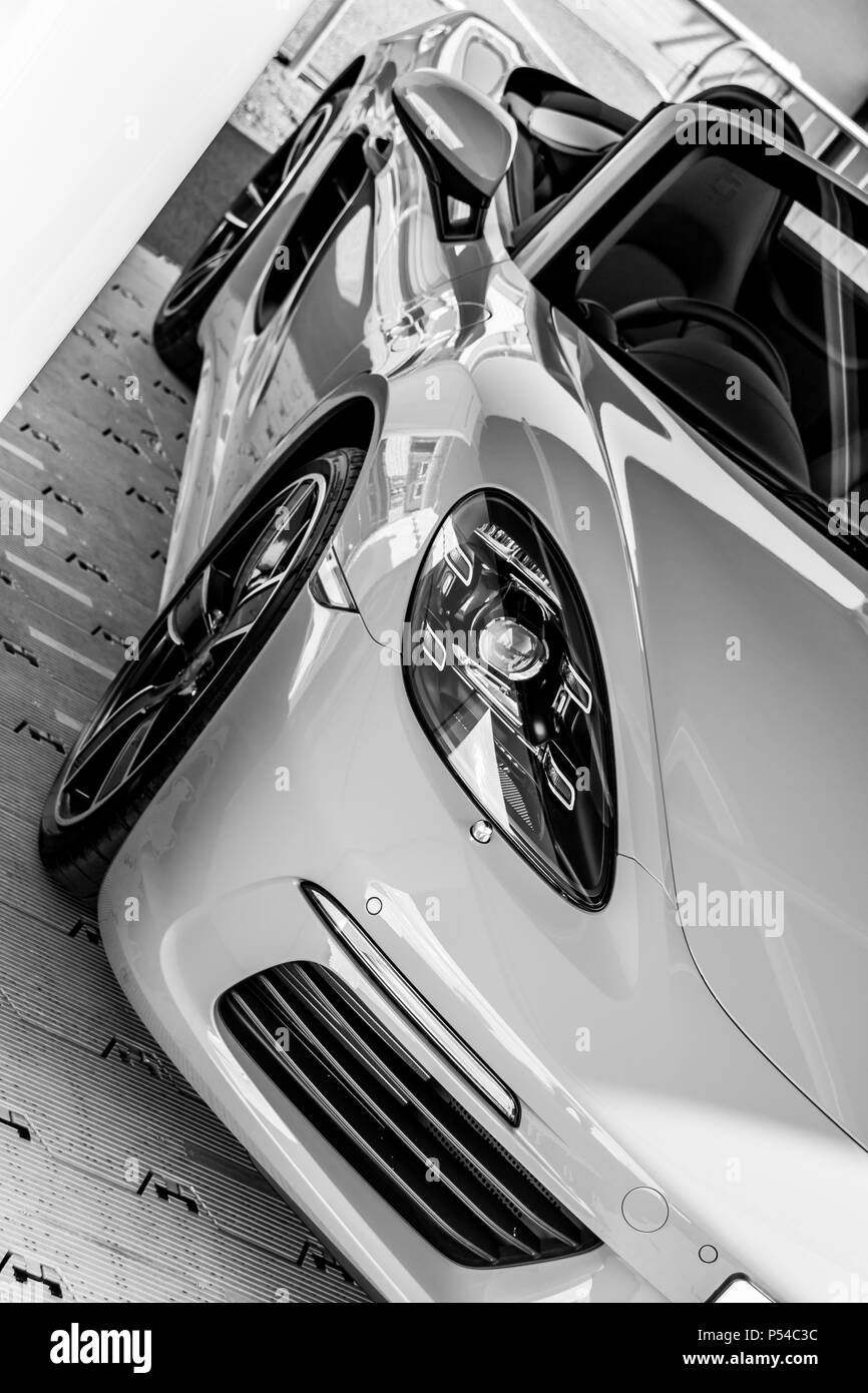 Porsche Boxster voiture de sport moderne Banque D'Images