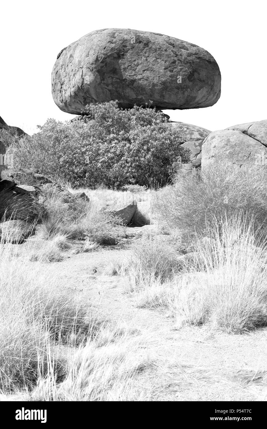 En Australie les roches du diable en dans le territoire du nord Banque D'Images