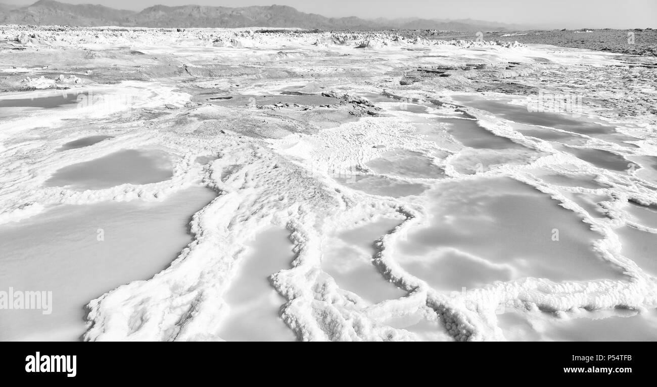 Dans l'Afrique de l'Éthiopie de danakil dépression volcanique de dallol Banque D'Images