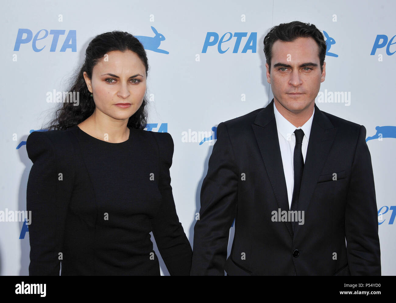 Joaquin Phoenix, Soeur Rain 20.jpg Gala 30e anniversaire de Peta au Hollywood Palladium de Los
