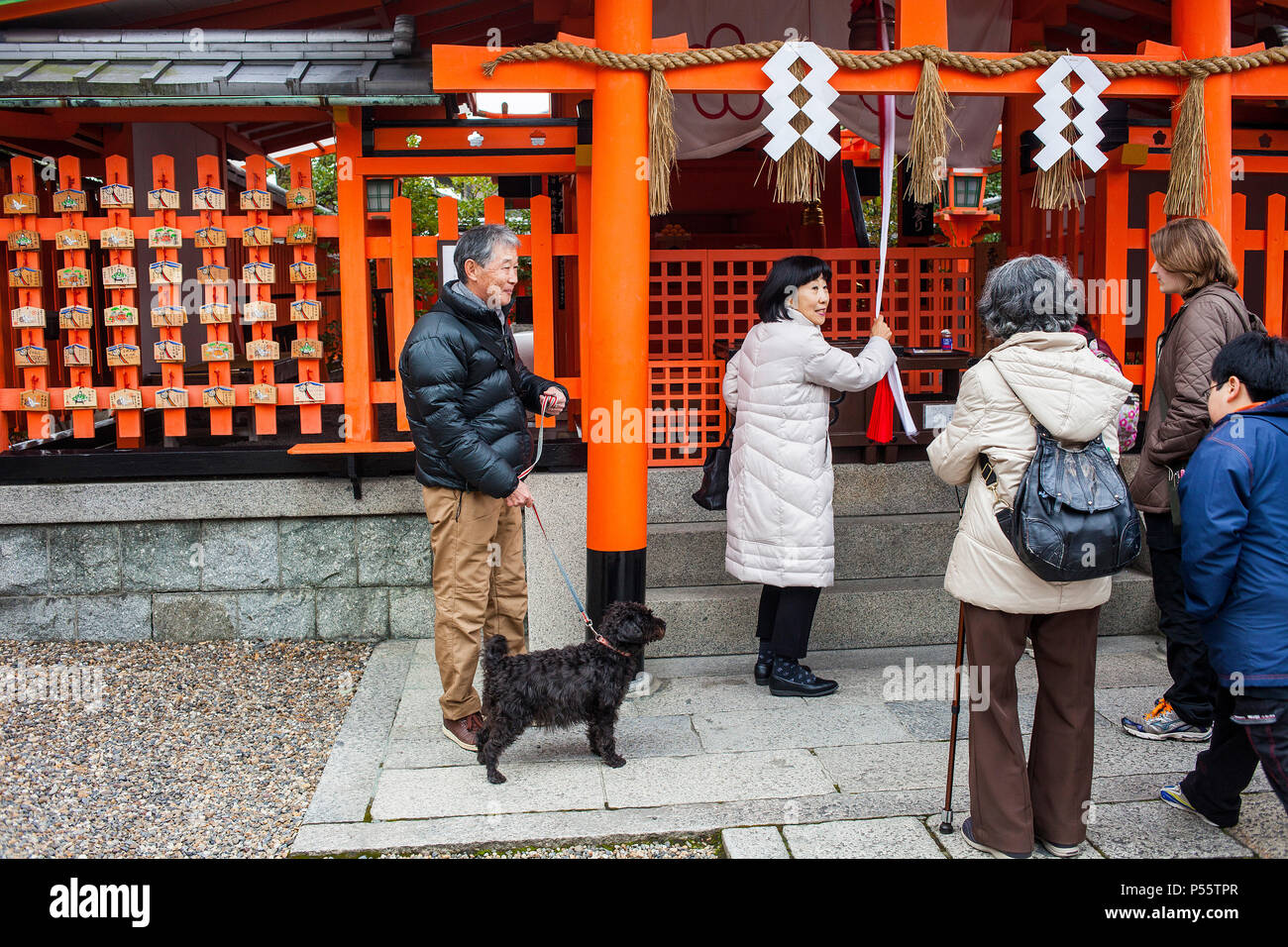 Sanctuaire Fushimi Inari-Taisha,Kyoto, Japon Banque D'Images