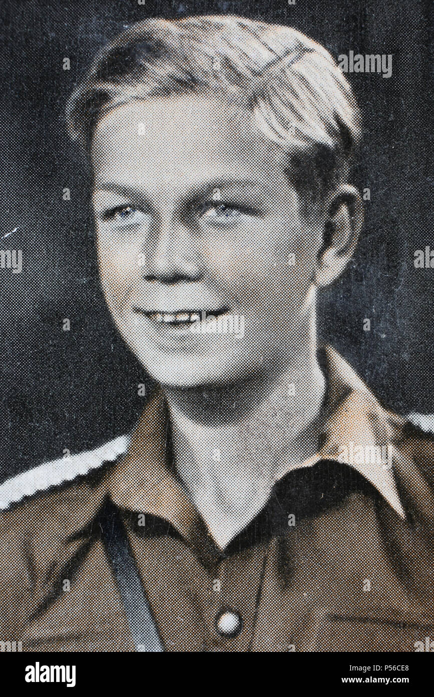 Hitlerjunge Quex Jeunesse hitlérienne, Quex, est un roman de propagande nazie de 1932 basée sur la vie d'Herbert Quex Norkus numérique, reproduction d'un son amélioré Banque D'Images