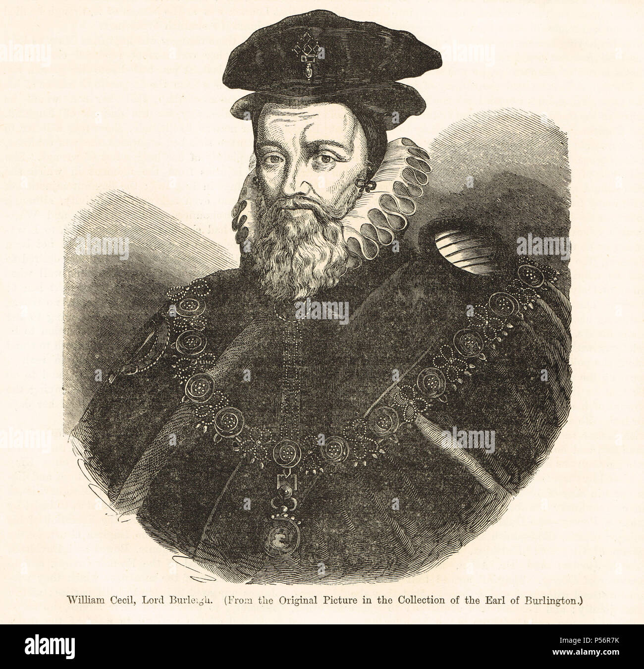 William Cecil, principal conseiller de la Reine Elizabeth I Banque D'Images