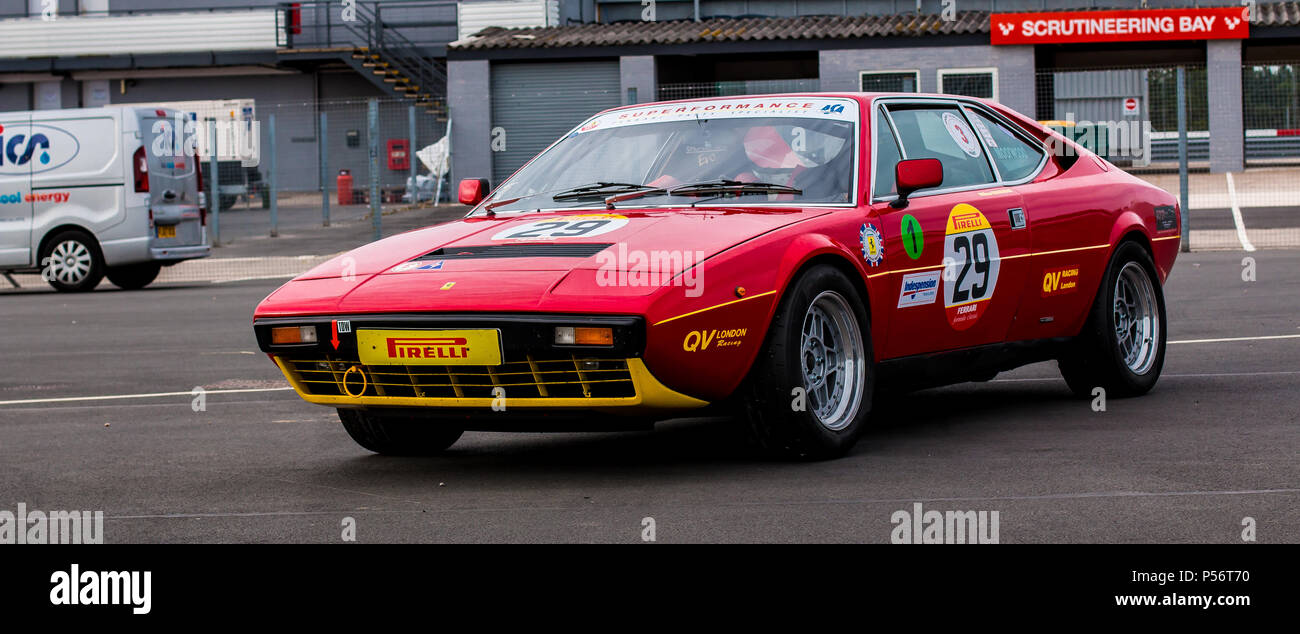 Une Ferrari Dino 308 vintage voiture de course Banque D'Images