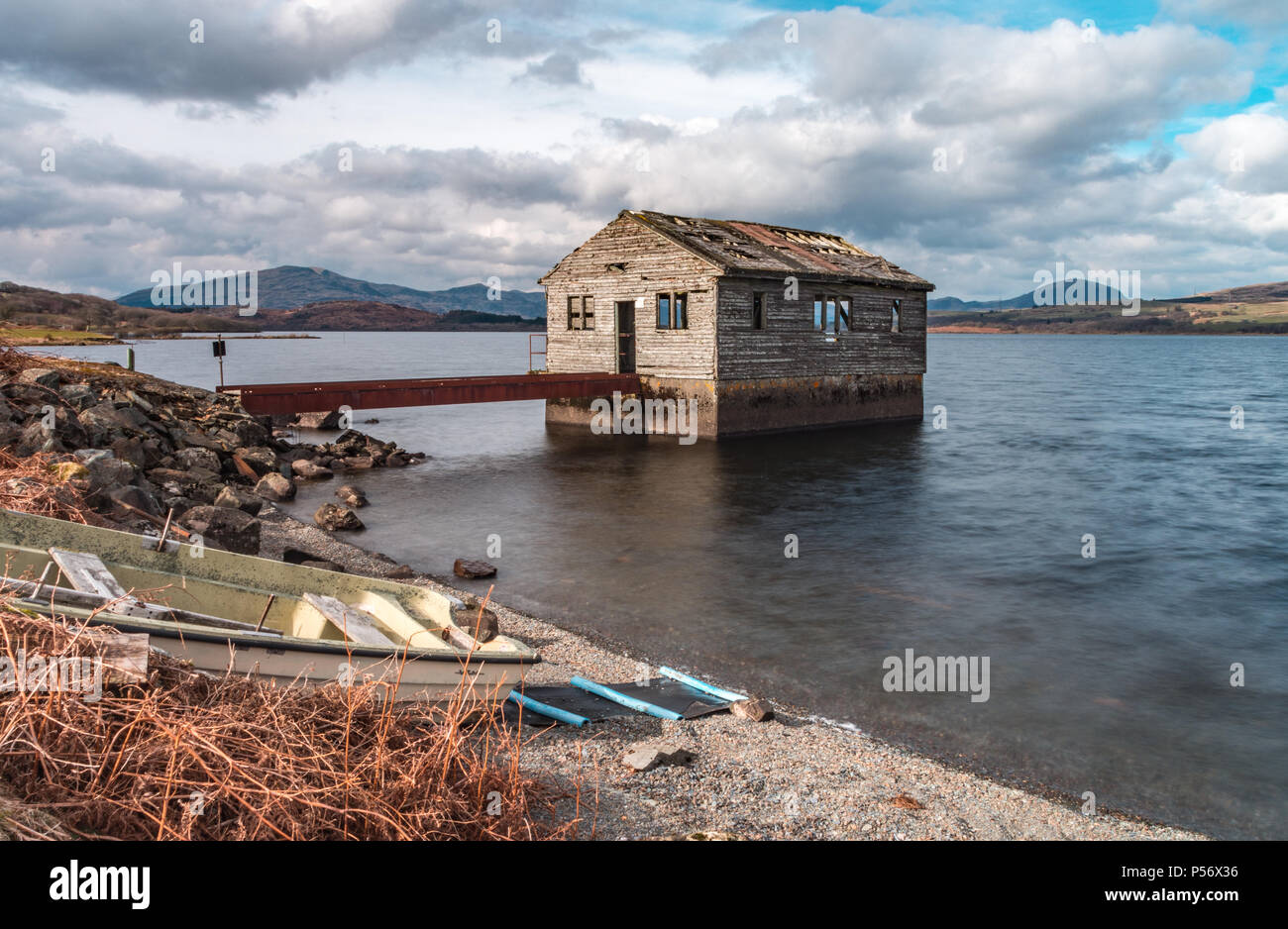Remise à bateaux Banque D'Images