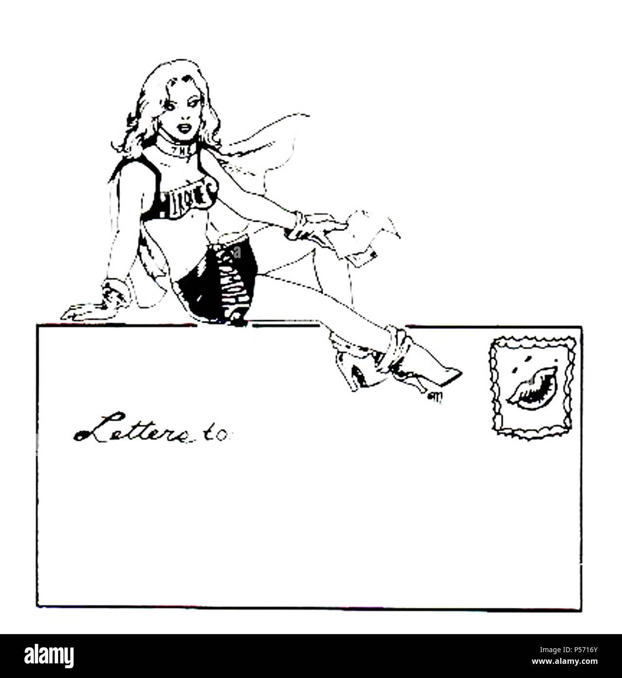 Vintage cartoon historique Banque D'Images