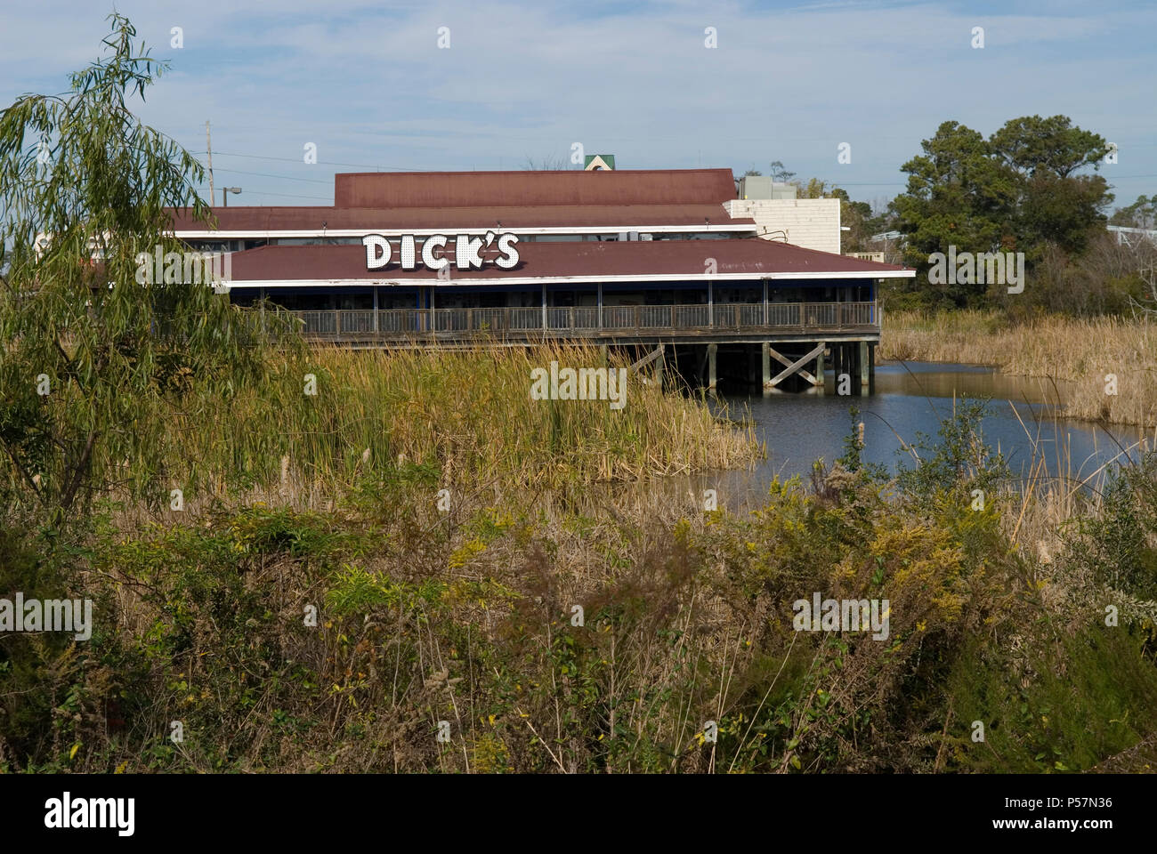 Dick's Restaurant à Barefoot Landing North Myrtle Beach SC USA Banque D'Images