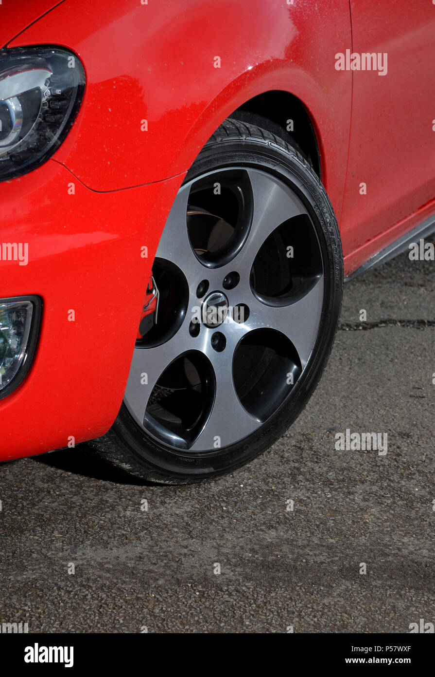 2012 VW Golf GTi Mk6 berline voiture de performance chaud Banque D'Images