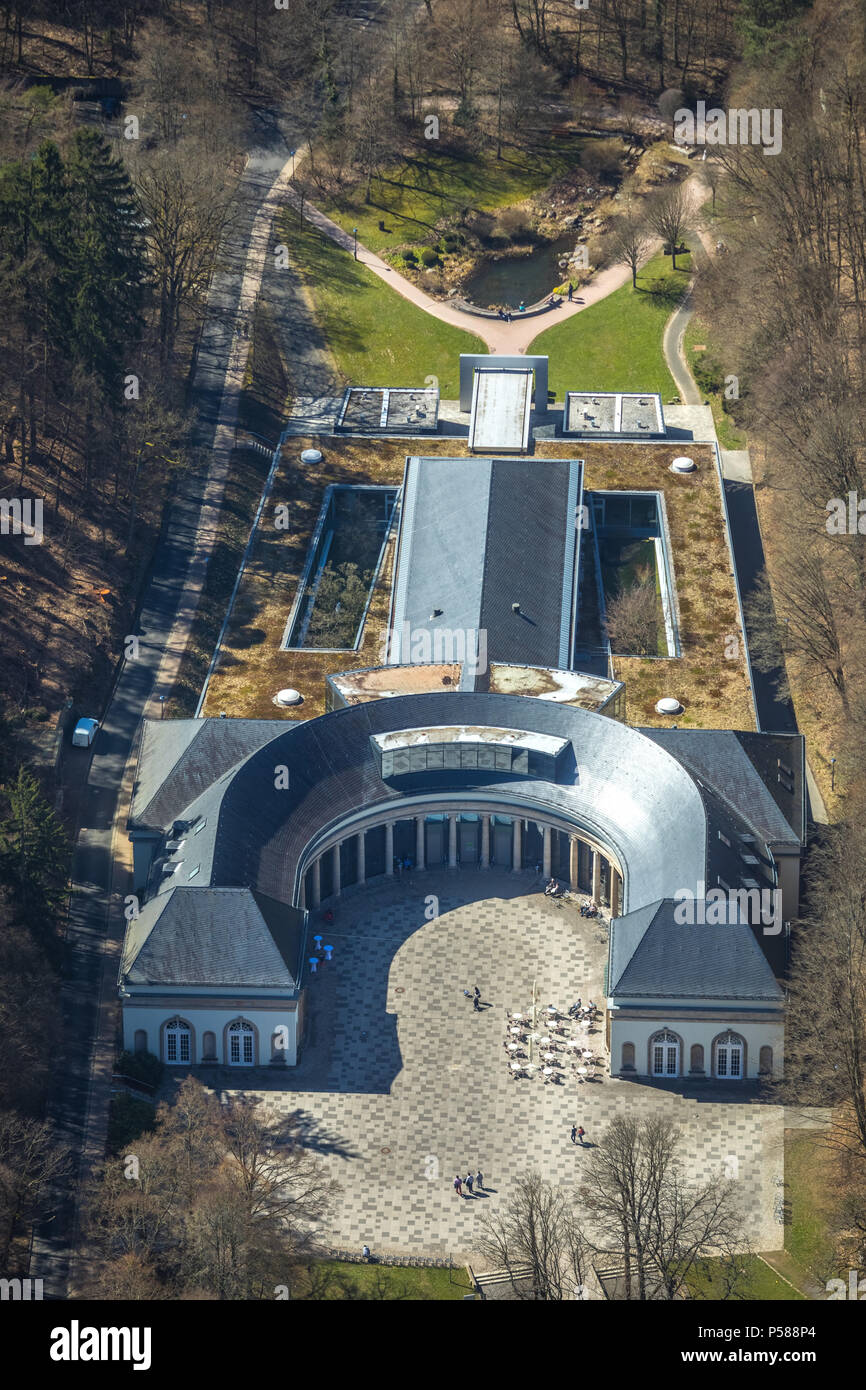 Au-Georg-Viktor Wandelhalle Quelle dans Bad Wildungen en Hesse. Bad Wildungen, baignoire spa et de l'Etat dans l'arrondissement de Waldeck-Frankenberg, Nord de l'H Banque D'Images