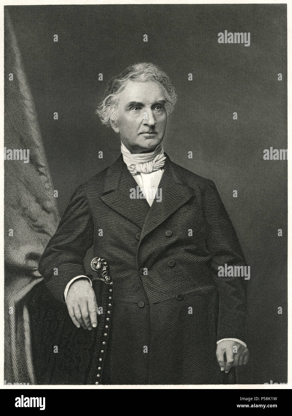 Justus von Liebig (1803-73), chimiste allemand, considéré comme le fondateur de la chimie organique, Portrait Banque D'Images