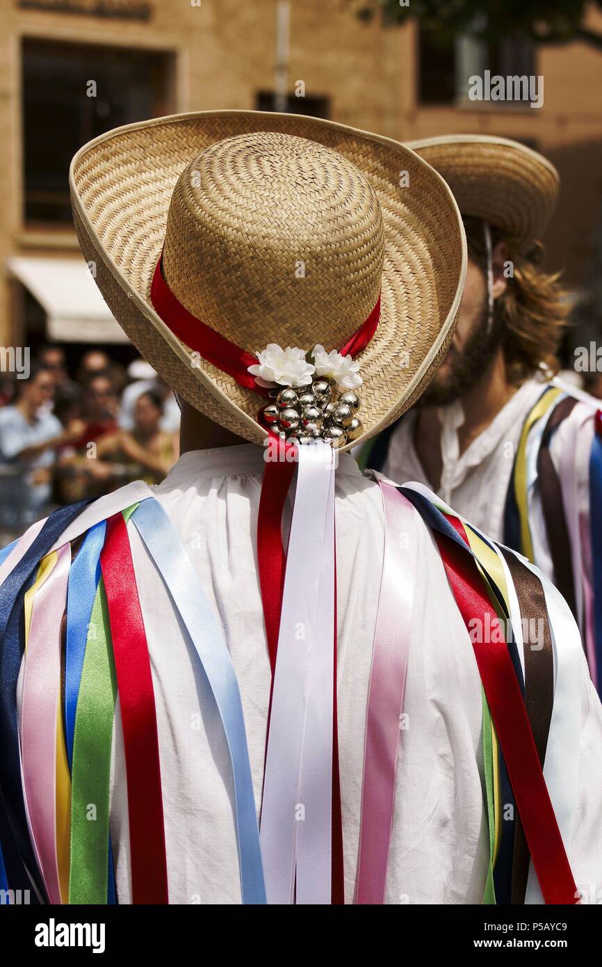 Baile des Cossiers. Pollença.Sierra de Tramuntana.Mallorca.Islas Baleares. España. Banque D'Images