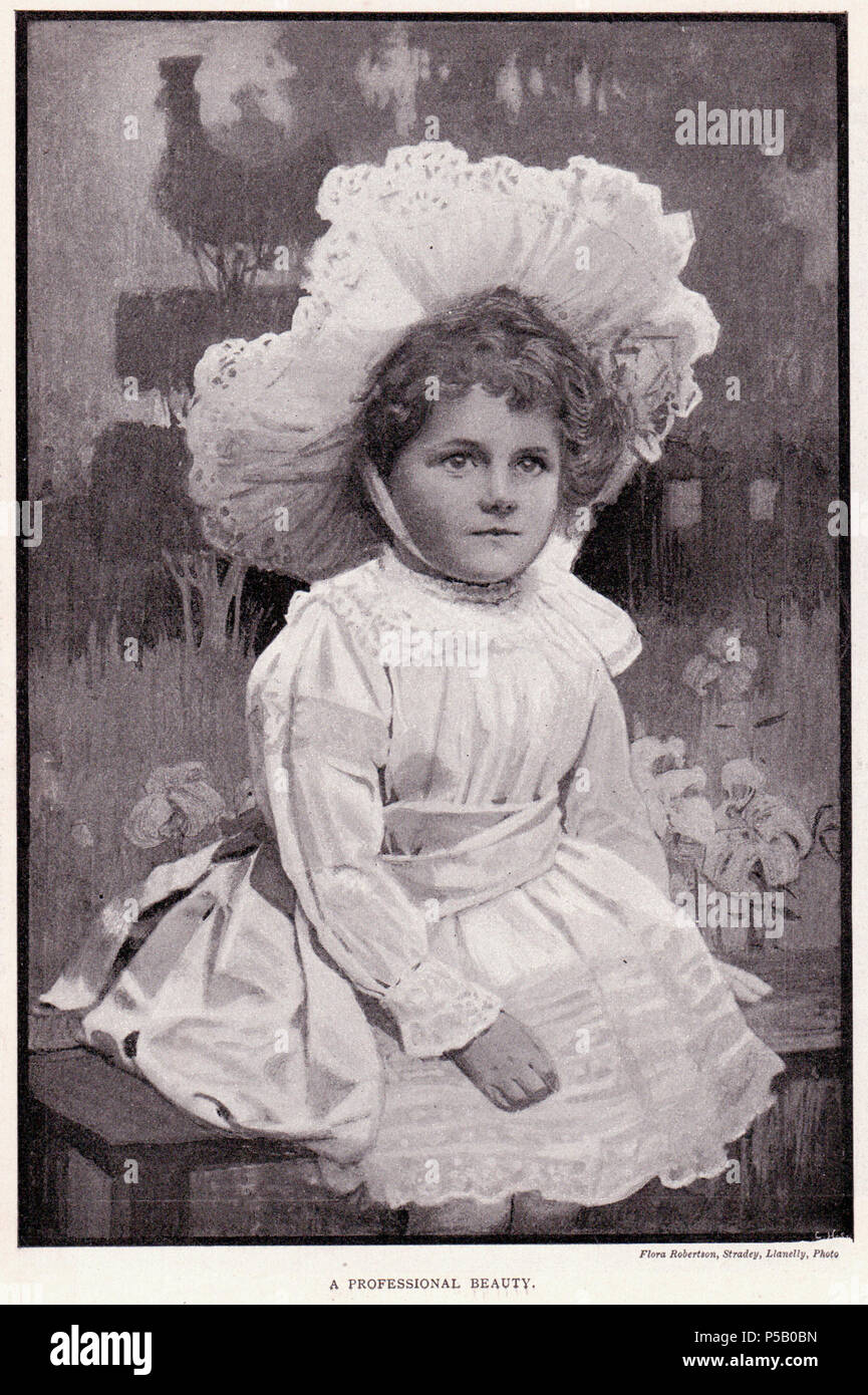 N/A. Anglais : un professionnel de la beauté est le titre de la photo. C'est à partir de l'Harmsworth Magazine, Volume III, page 516. Légende de la photo comprend "Flora, Robertson, Llanelly Stradey.' Volume III a été publié par le Harmsworth Bros. Sue Clark 46 une esthétique professionnelle Banque D'Images