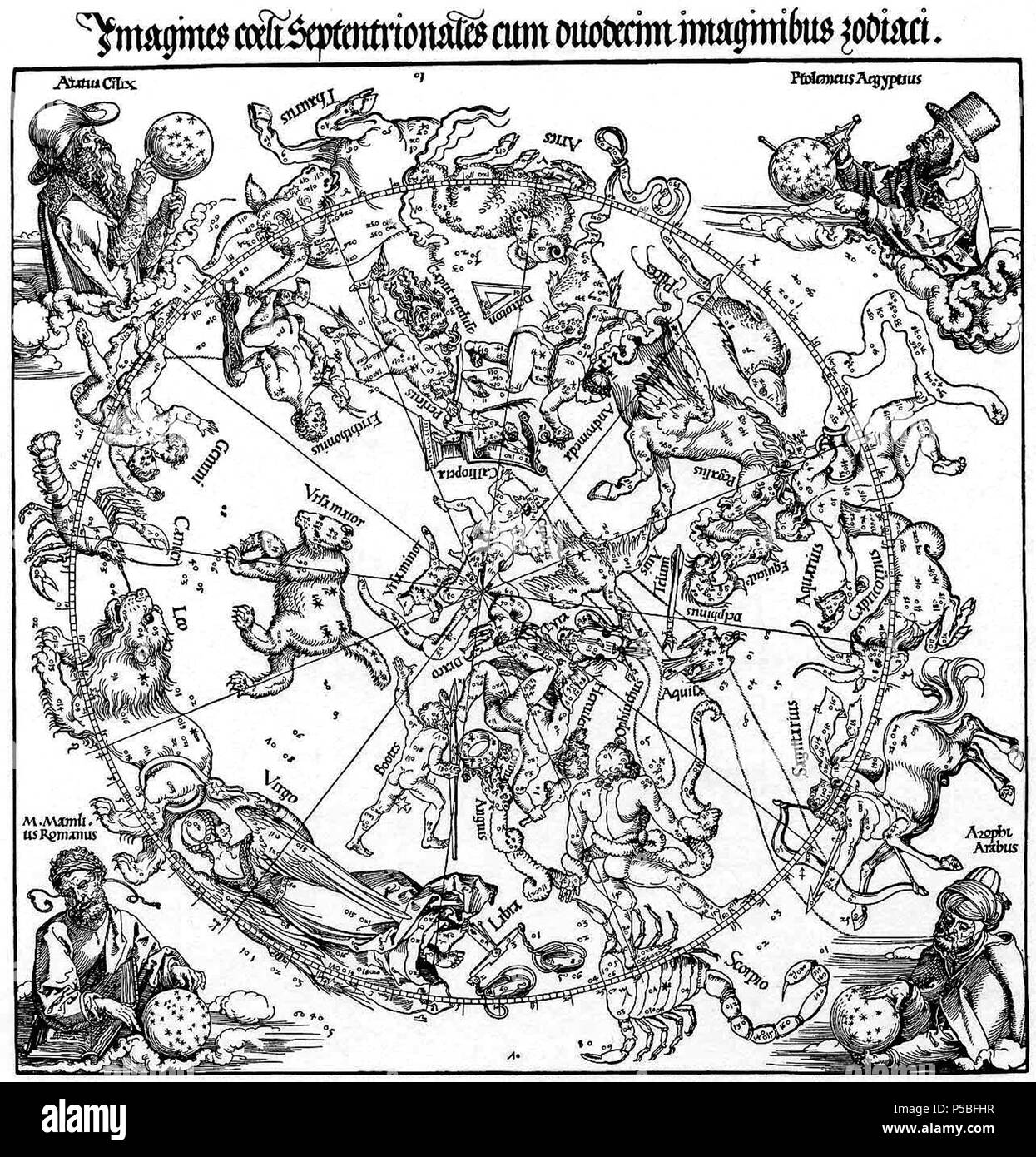 - Sternenkarte 489 Dürer Banque D'Images