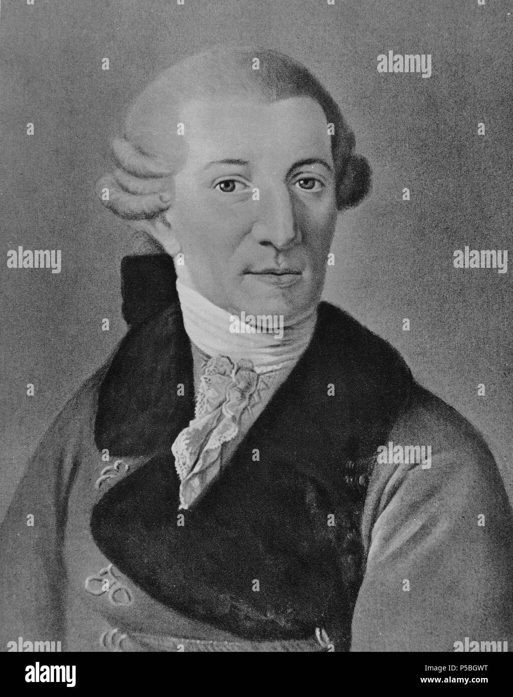 FRANZ JOSEPH HAYDN (1732/1809) - compositeur - CLASICISMO AUSTRIACO. Lieu : INSTITUTO DE COOPERACION IBEROAMERICANA, MADRID, ESPAGNE. Banque D'Images