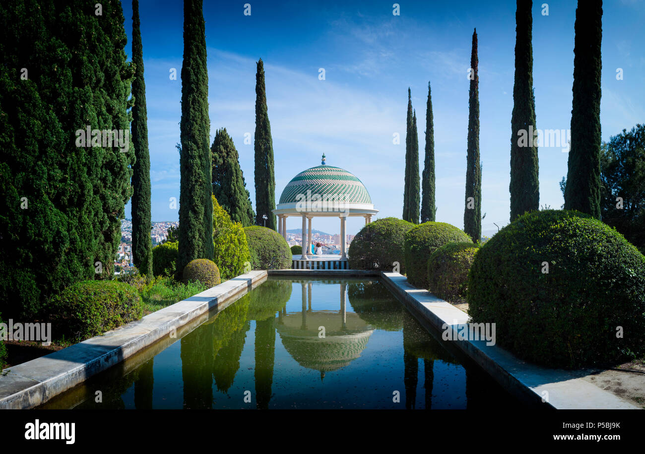 Malaga, Costa del Sol, la province de Malaga, Andalousie, Espagne du sud. El Jardín Botánico histórico - La Concepción. La Concepcion Historical-Botanical Banque D'Images