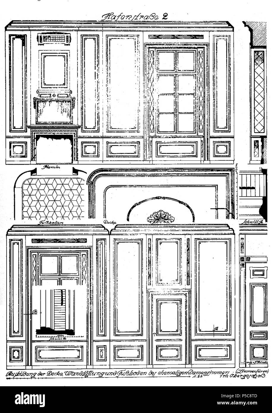 489, Düsseldorf Palais Nesselrode, Schulstraße 4 und Hafenstraße 2, Ausbildung und der Decke, Wandtäfelung Damenzimmers Fußboden des ehemaligen im Erdgeschoss, aufgenommen von F. Helmke Banque D'Images 489, Düsseldorf Palais Nesselrode, Schulstraße 4 und Hafenstraße 2, Ausbildung und der Decke, Wandtäfelung Damenzimmers Fußboden des ehemaligen im Erdgeschoss, aufgenommen von F. Helmke Banque D'Images