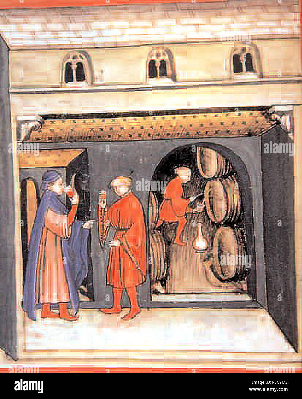 N/A. Français  : du Codex Vindobonensis, 1370-1400 . 25 mai 2011. N/A 363 Codex Vindobonensis, 1370-1400 Banque D'Images