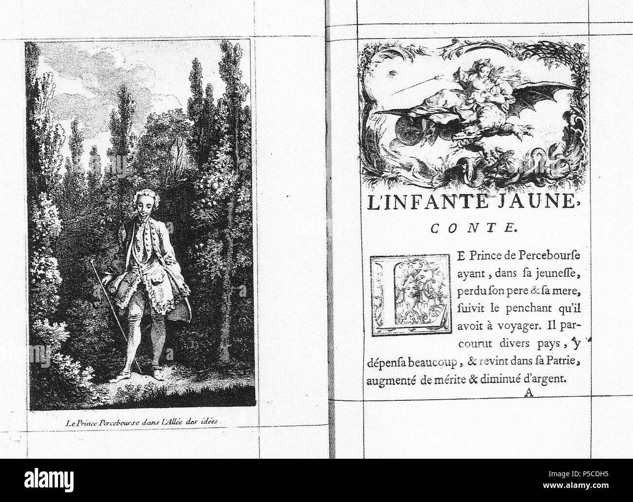 N/A. Anglais : Pages de Faunillane par Carl Gustaf Tessin 1741 avec gravures par François Boucher Svenska : Uppslag ur Faunillane Carl Gustaf Tessin 1741 av med kopparstick av Francois Boucher . 1741. Carl Gustaf Tessin 550 Faunillane2 Banque D'Images