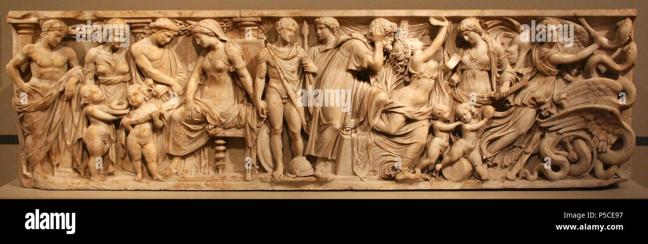 Medea sarcophage 140 - 150 AD. N/A 89 Altes Museum - Medea-Sarkophag Banque D'Images