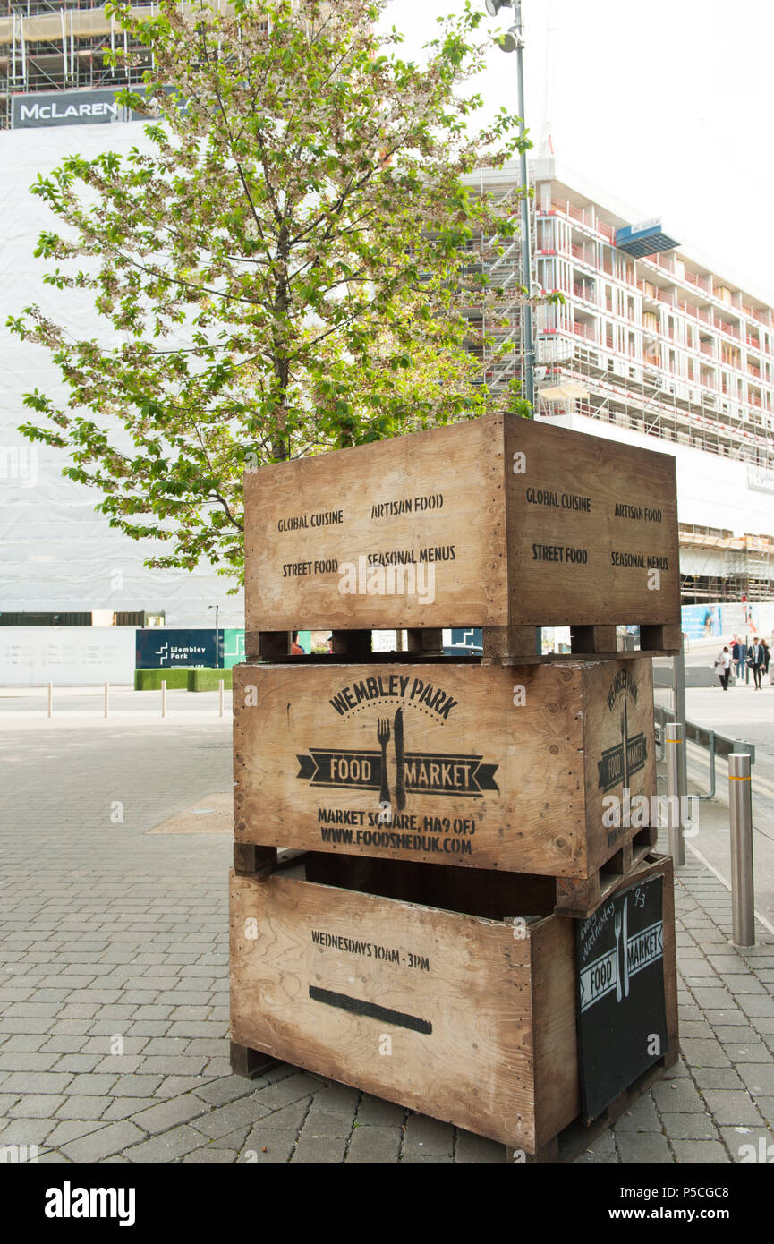 Marché alimentaire de Wembley Park Banque D'Images