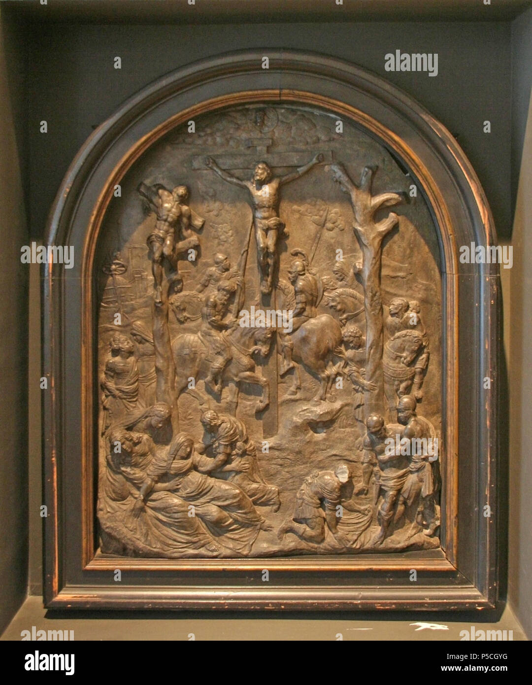 Crucifixion du xvie siècle. N/A 106 Anoniem- Kruisiging Banque D'Images
