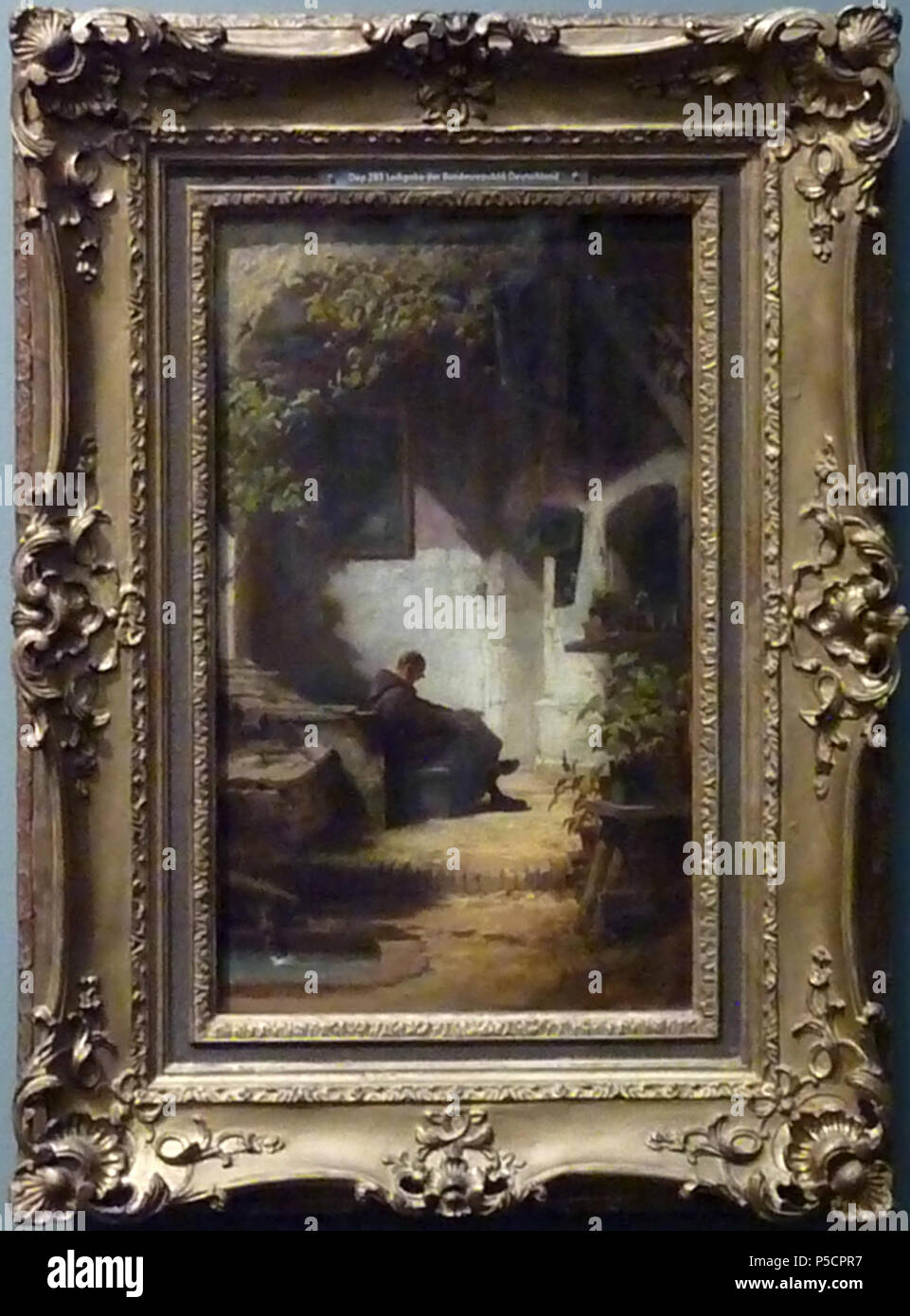 273 Carl Spitzweg - Gähnender Mönch um 1870 Banque D'Images