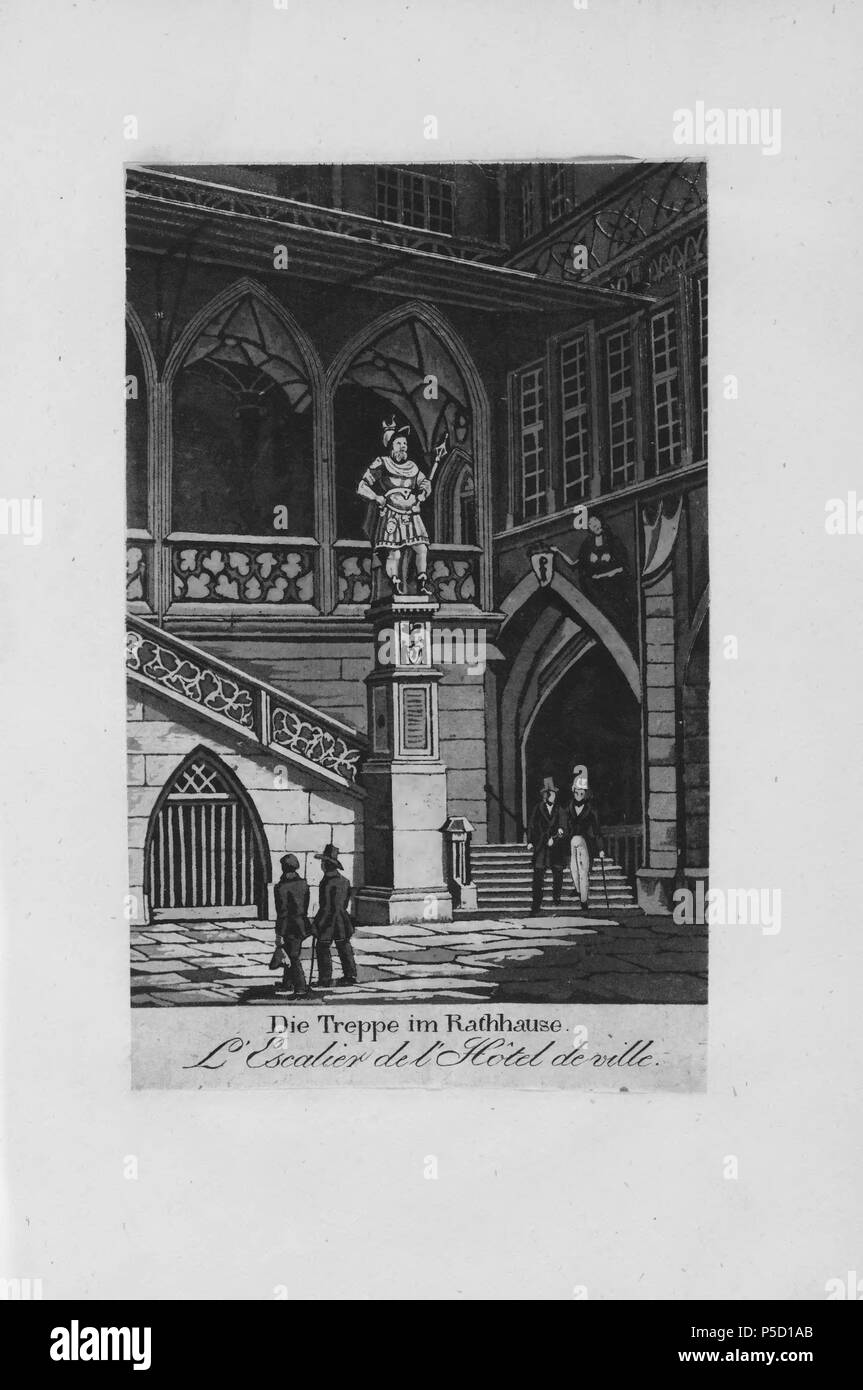 N/A. «Neujahrsgruss aus Basel', Die Treppe im Rathause, L'Escalier de l'Hôtel de ville . vers 1830. Inconnu 319 CH-NB-Neujahrsgruss nbdig aus Basel--18576-page021 Banque D'Images N/A. «Neujahrsgruss aus Basel', Die Treppe im Rathause, L'Escalier de l'Hôtel de ville . vers 1830. Inconnu 319 CH-NB-Neujahrsgruss nbdig aus Basel--18576-page021 Banque D'Images