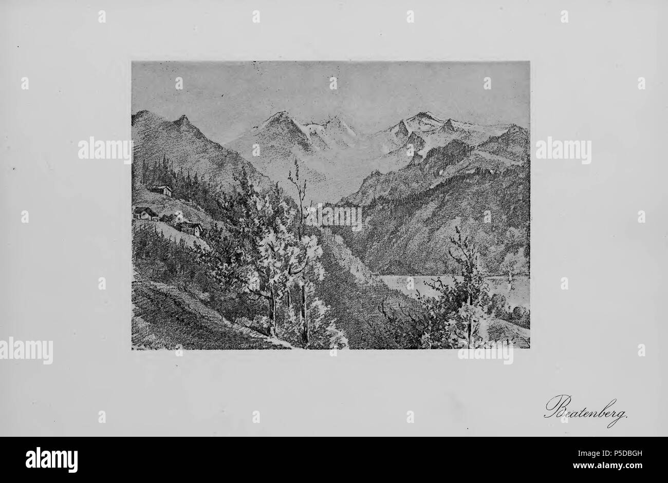 N/A. English : livre : 'Entre Thoune et Brienz' ; Beatenberg Deutsch : Buch :'Zwischen Thun und Beatenberg Brienz' ; F. Thévoz. 1897. Cuvier, L. 317 CH-NB-Entre Thoune et Brienz-nbdig-17984-page008 Banque D'Images